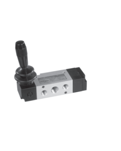 1/4" 5/3 Hand lever operated valve with spring centered (Exhausted), DS275HC61 - Janatics