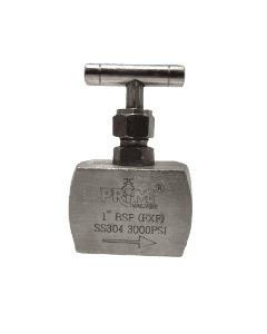 Screwed Ends S.S 304 Needle Valve-3000 PSI-20mm