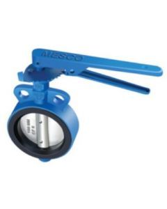 Cast Iron  Wafer Type Butterfly Valve, Lever Operated (For 150# Flanges)-S.S 304-100MM