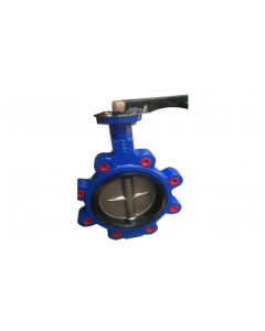 Cast Iron Lug Type Butterfly Valve Lever Operated (150# Flanges) Mesco-S.S 304-80MM