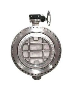 SS 316 Wafer Type Spherical Disc Wafer Type Butterfly Valve Gear Operated  MESCO