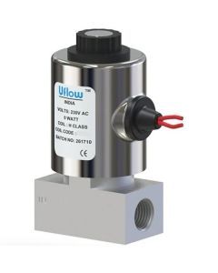 1/4" 2/2 Way Direct Acting Solenoid Valve Miniature Series DCN104BNCW020V0 Uflow