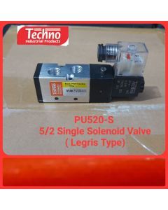 Techno 52 Single Solenoid Valve-(Legris Type)-PU520-D
