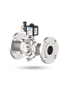 3 PIECE DESIGN FLANGED  END  BALL VALVE (ISO PAD)  - UFLOW-WCB + CF8-15mm