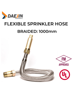 UL - 1000 mm Braided Flexible Sprinkler Hose