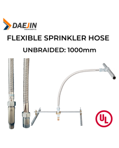 UL 1000 mm Unbraided Flexible Sprinkler Hose