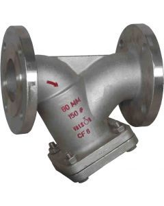 S/Steel 304 (CF8) Y type Strainer bolted bonnet Flanged-150 Class-CF 8-SS 304-1 1/2