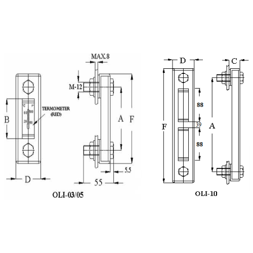 30390045 Oil level Indicator with Thermometer