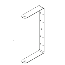 CPK Fire U Bracket For Glass Doors Secure Fire Safety Mounting   Glass Door 